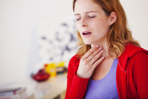 Scratchy sore throat allergy